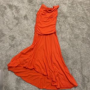Oonagh by Nanette Lepore - XS Creamy Orange/Coral sundress